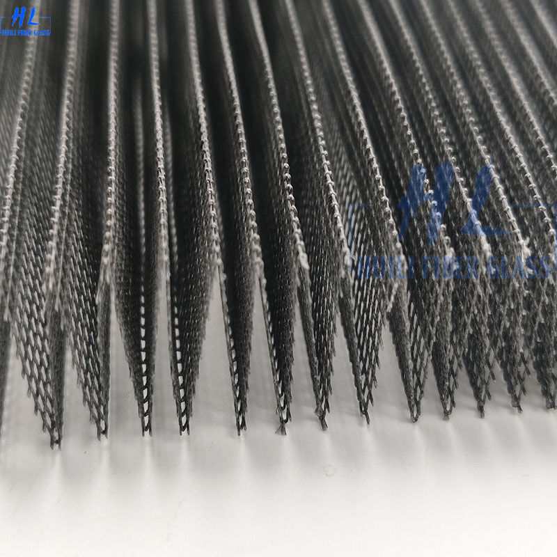 Υψηλής αντοχής ανθεκτικός πολυεστέρας πλεγμένος οθόνας ρολό με στυλ ακορντεόν πλεγμένος οθόνας εντόμων για μοντέρνα σπίτια Εμπορικά κτίρια