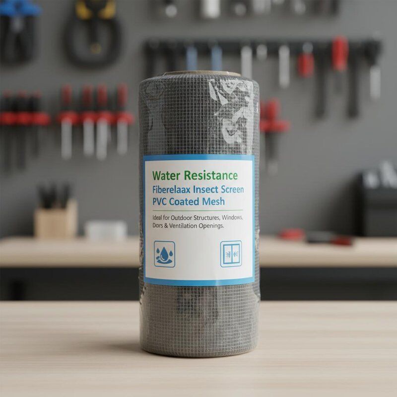Ανθεκτικότητα στο νερό Φυτογυάλινη οθόνη εντόμων PVC επικαλυμμένο δίχτυ ιδανικό για εξωτερικές δομές παράθυρα πόρτες και ανοίγματα αερισμού