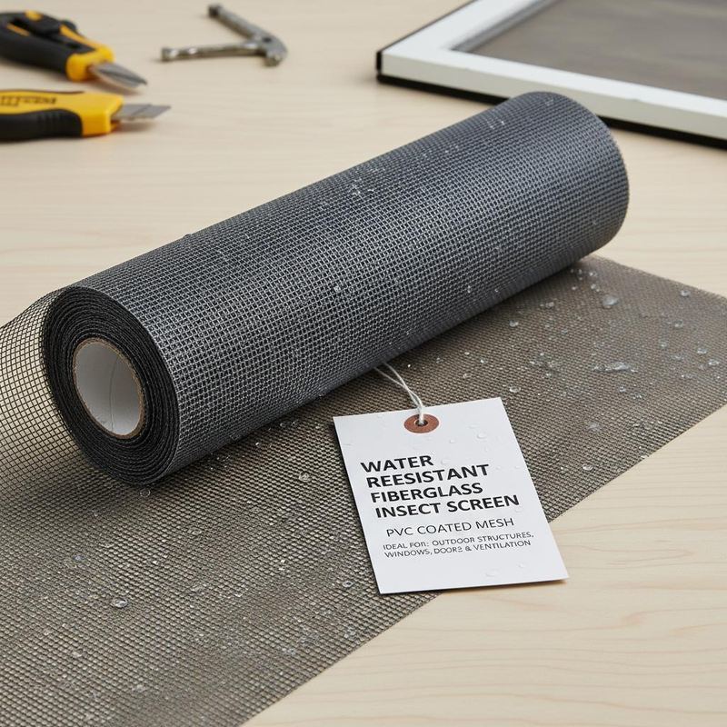 Ανθεκτικότητα στο νερό Φυτογυάλινη οθόνη εντόμων PVC επικαλυμμένο δίχτυ ιδανικό για εξωτερικές δομές παράθυρα πόρτες και ανοίγματα αερισμού