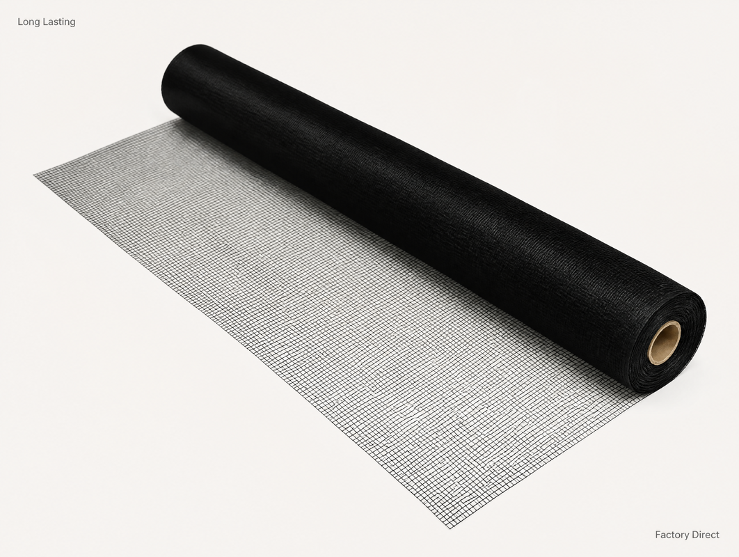 Απλή υφασμένη οθόνη εντόμων από γυαλί ίνες προσφέροντας αντοχή σε τράβηγμα ≥200N Custom logo υψηλής αντοχής δίχτυ για πόρτες και παράθυρα
