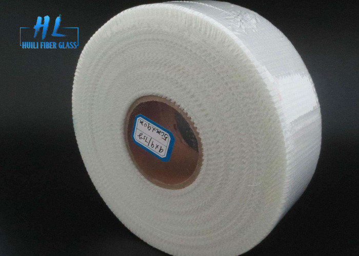 60g 3*3mm αυτοκόλλητο άσπρο χρώμα ταινιών φίμπεργκλας για την επισκευή των ρωγμών τοίχων