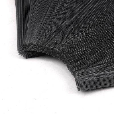 15mm 16mm PP Pleated Mesh Black Plisse Insect Screen (Παραπέτασμα εντόμων με μαύρο πλεξί)