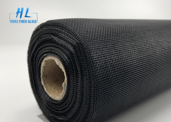 οθόνη μυγών φίμπεργκλας 4ft*30m μαύρη 120gsm με το επίστρωμα PVC